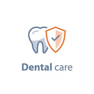 dental care logo - tooth & shield